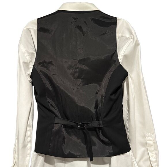 Awearness Kenneth Cole Black 5 Button Suit Dress Vest Extreme Slim Fit Men’s Sma - Picture 2 of 6